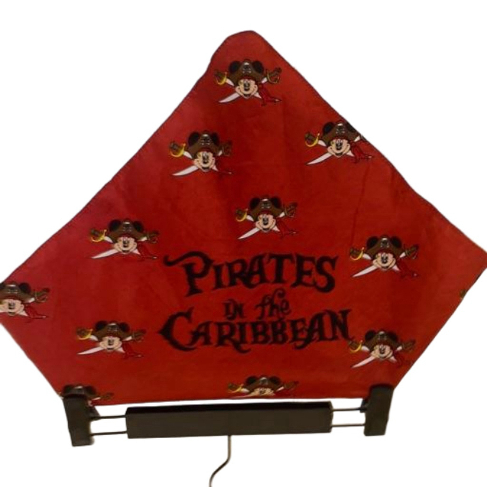 Disney Pirates of the Caribbean Mickey Red Bandana One Size